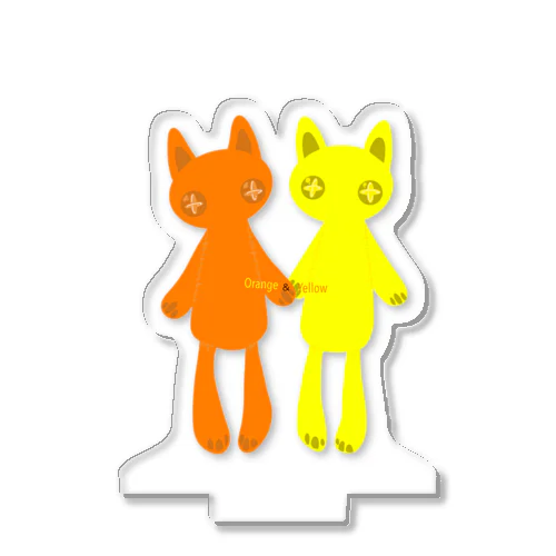 推しペアCATDOLL（orange＆yellow） Acrylic Stand