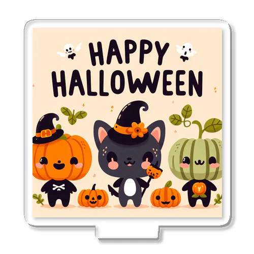 Happy Halloween かわいいハローウィーンキャラクター アクリルスタンド