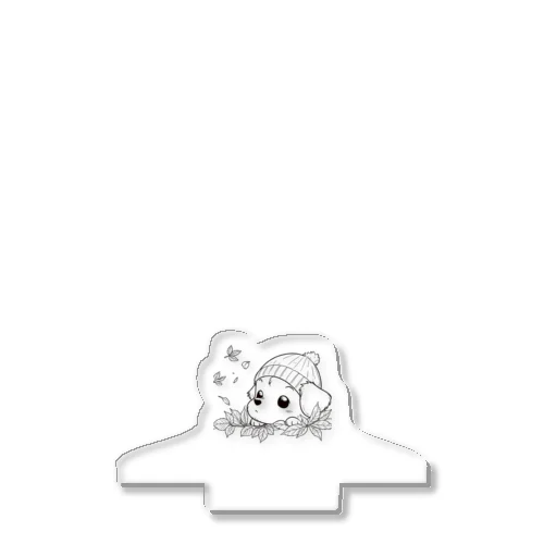 紅葉に埋もれるイッヌ Acrylic Stand