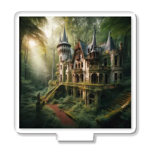 森の中にある豪華な中世の廃屋⑤ Acrylic Stand
