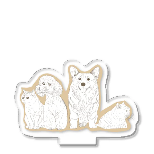 犬猫 Acrylic Stand