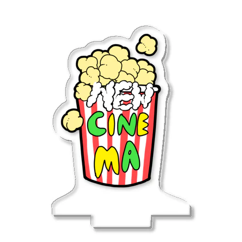 NEW CINEMA Popcorn Acrylic Stand