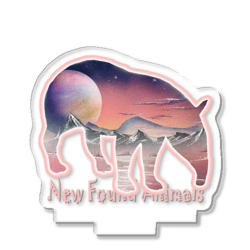 New Found Animals『Red Shangri-la【Tapir】』～バク～ アクリルスタンド