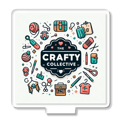 The Crafty Collective のロゴマーク アクリルスタンド