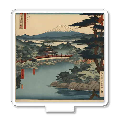 富士山の浮世絵風グッズ アクリルスタンド