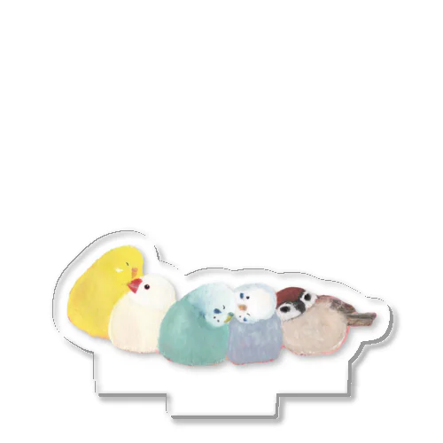 羽繕いインコたち ふるさといんこたちカレンダーグッズ Acrylic Stand