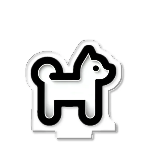 シンプルアイコンの芝犬グッズ Acrylic Stand