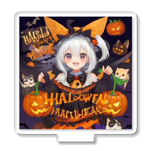 ハロウィン・ハウンド・マジック: チワワと魔女のカボチャパーティー！ Acrylic Stand