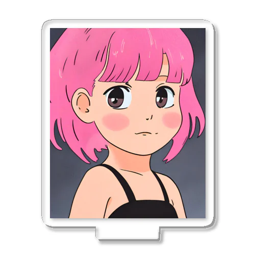 ピンク髪の少女② アクリルスタンド
