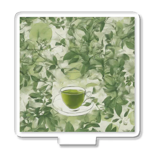 グリーンティーのアート　green tea art アクリルスタンド