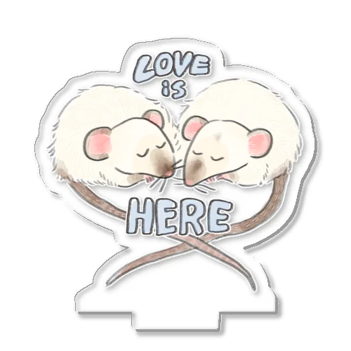 LOVE  is HERE Acrylic Stand