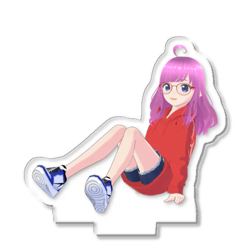 みお (赤パーカー お座り) アクリルスタンド Acrylic Stand