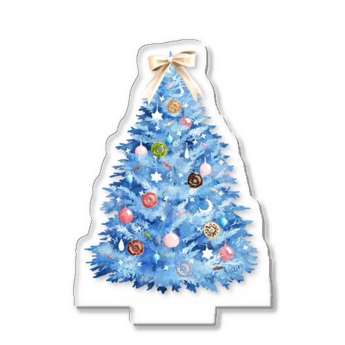 クリスマスツリー／ブルー Acrylic Stand