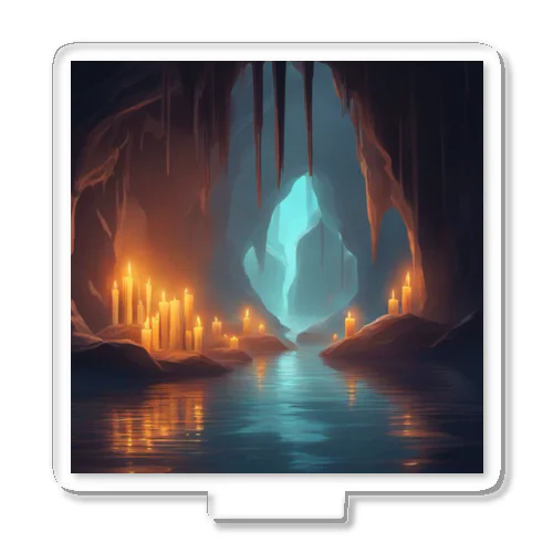 幻想の灯り 洞窟のキャンドルアートFantasia Illumination: Cave Candle Art アクリルスタンド