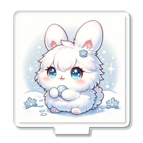 ふんわり雪うさぎちゃん アクリルスタンド