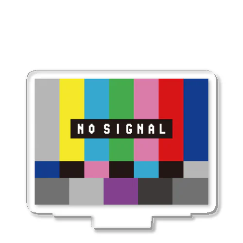 NO SIGNAL【テレビ・テストパターン・レトロデザイン】 アクリルスタンド