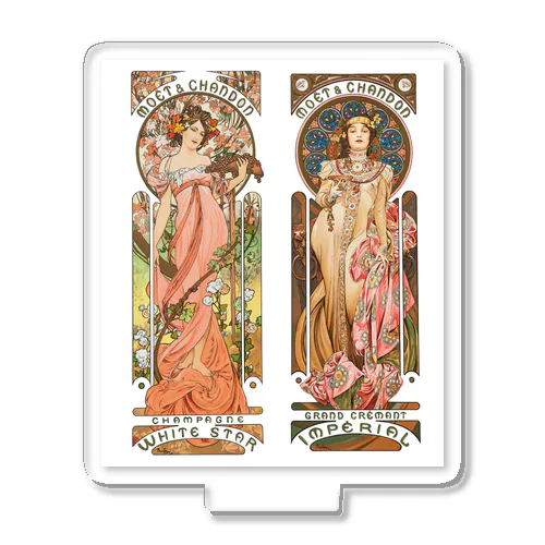 モエ・エ・シャンドン by Alfons Mucha Acrylic Stand