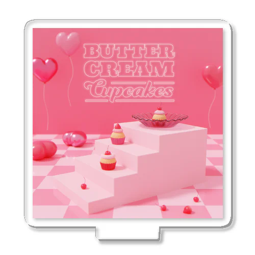 Buttercream Cupcakes Acrylic Stand