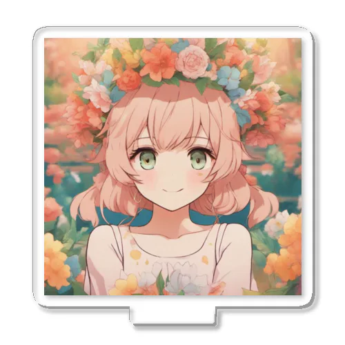  花咲く彼方の美少女のアートコレクションBeauty Amidst Blossoms - Girl's Art Collection Acrylic Stand