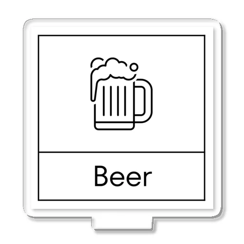 四角におさまるBeer アクリルスタンド