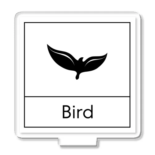 四角におさまるBird アクリルスタンド