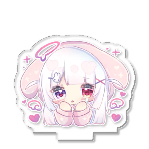 うさ耳パーカーちゃん(目ハート) Acrylic Stand