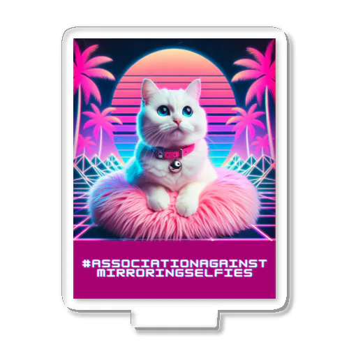 Synthwave_cats Acrylic Stand