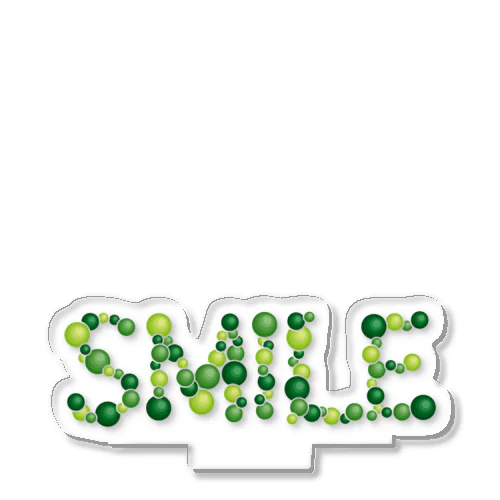 バルーン文字「SMILE」（緑色系） Acrylic Stand