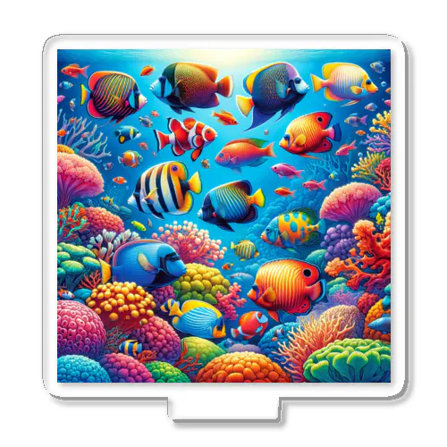 熱帯の楽園 - 色鮮やかな魚の世界 Acrylic Stand