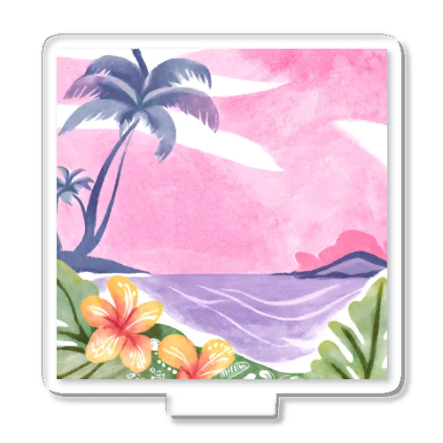 Hawaii　海とハイビスカス アクリルスタンド