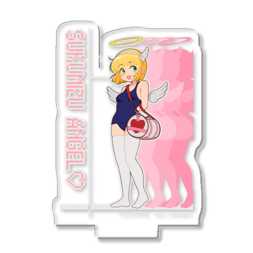 スク水エンジェル　黄 Acrylic Stand