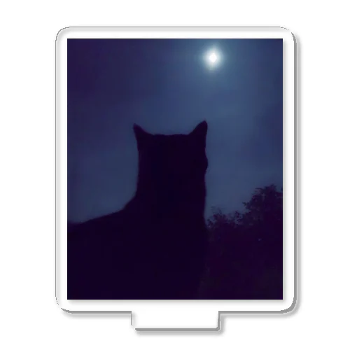 猫と月。 Acrylic Stand