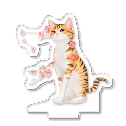 花となるねこ Acrylic Stand