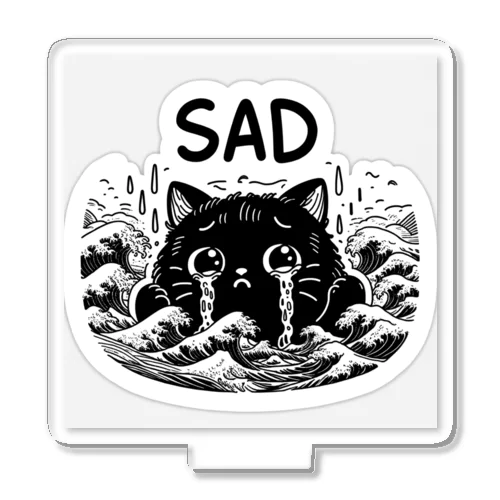 悲しみの黒猫 Acrylic Stand