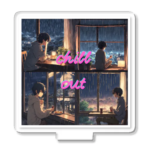 chill out くつろいでね。 Acrylic Stand