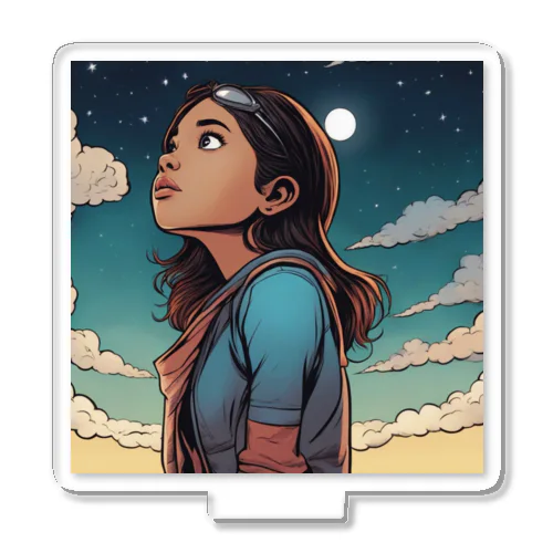 The girl who looks at the sky Acrylic Stand