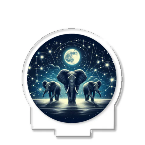 Night  Elephant Symphonic Acrylic Stand