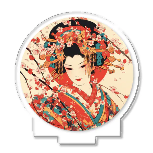 浮世絵 美人画 Ukiyoe beauty painting [UB-NIJI06-SR001-0002] Acrylic Stand