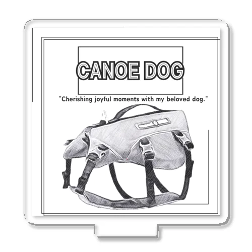 CANOE　DOG　ライフジャケット Acrylic Stand