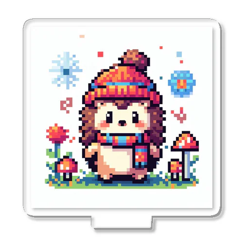 ドット絵防寒ハリネズミ Acrylic Stand