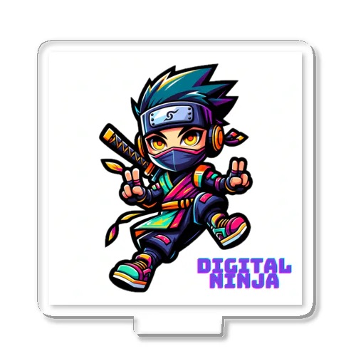 “Digital Ninja” ロゴ付き アクリルスタンド