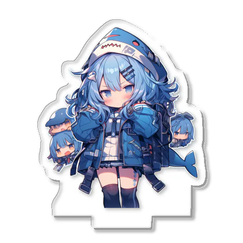 サメフードの美少女 Acrylic Stand