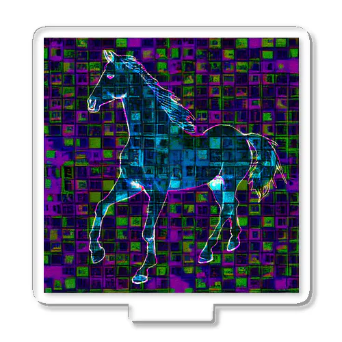 デジタルでアートな馬 Ⅱ Acrylic Stand