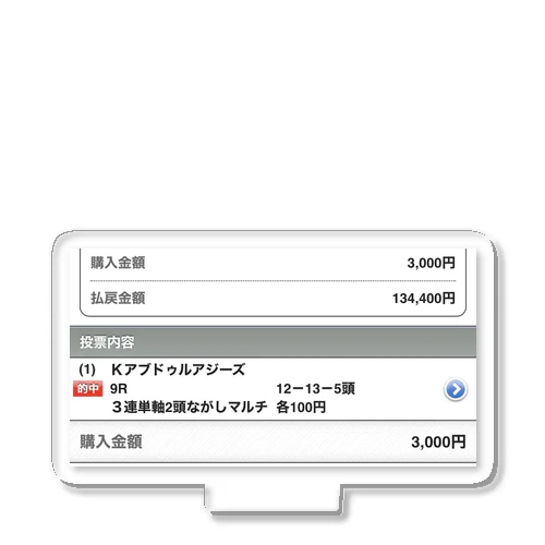 当たり馬券シリーズ アクリルスタンド