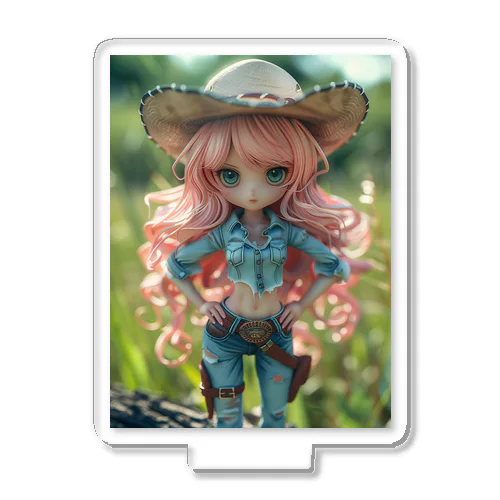 Angry Cowgirl Doll  Acrylic Stand