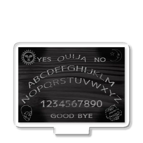 BLACK OUIJA BOARD Acrylic Stand