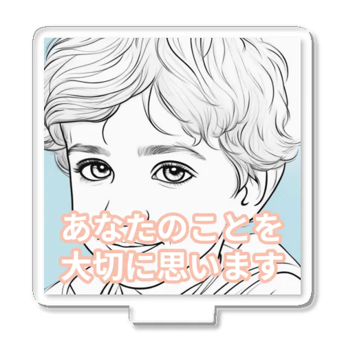 イギリスBoyの大切なもの Acrylic Stand