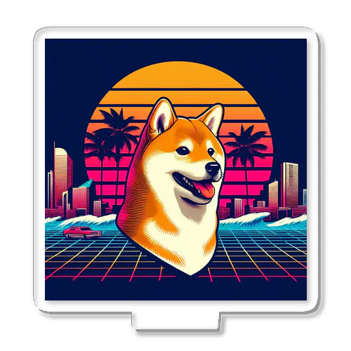 80s_pop Dog No.1 (Shiba Inu) Acrylic Stand