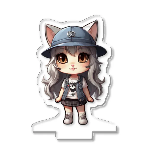 猫派アイドル　にゃにゃ美ちゃん Acrylic Stand