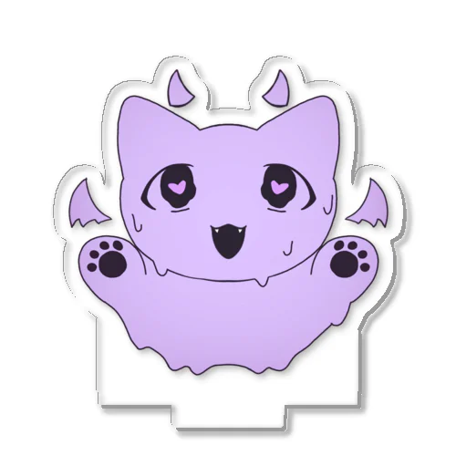 melt cat（PURPLE） Acrylic Stand